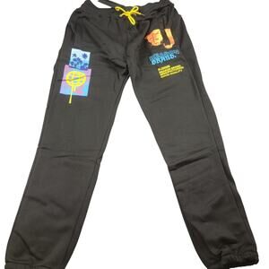 Reason Brand Mens Jogger Sweatpants Sz XL Black Leopard Graphic NWT